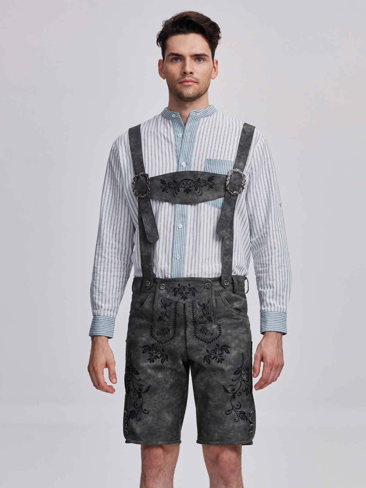 Modernes olivgrünes Dirndl mit lässigem Styling