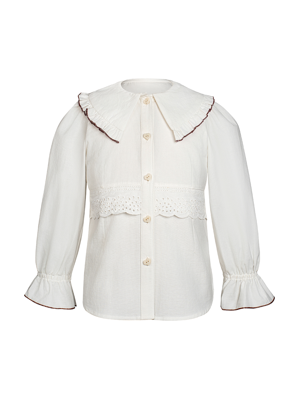 Dirndl Bluse Langarm in Grün