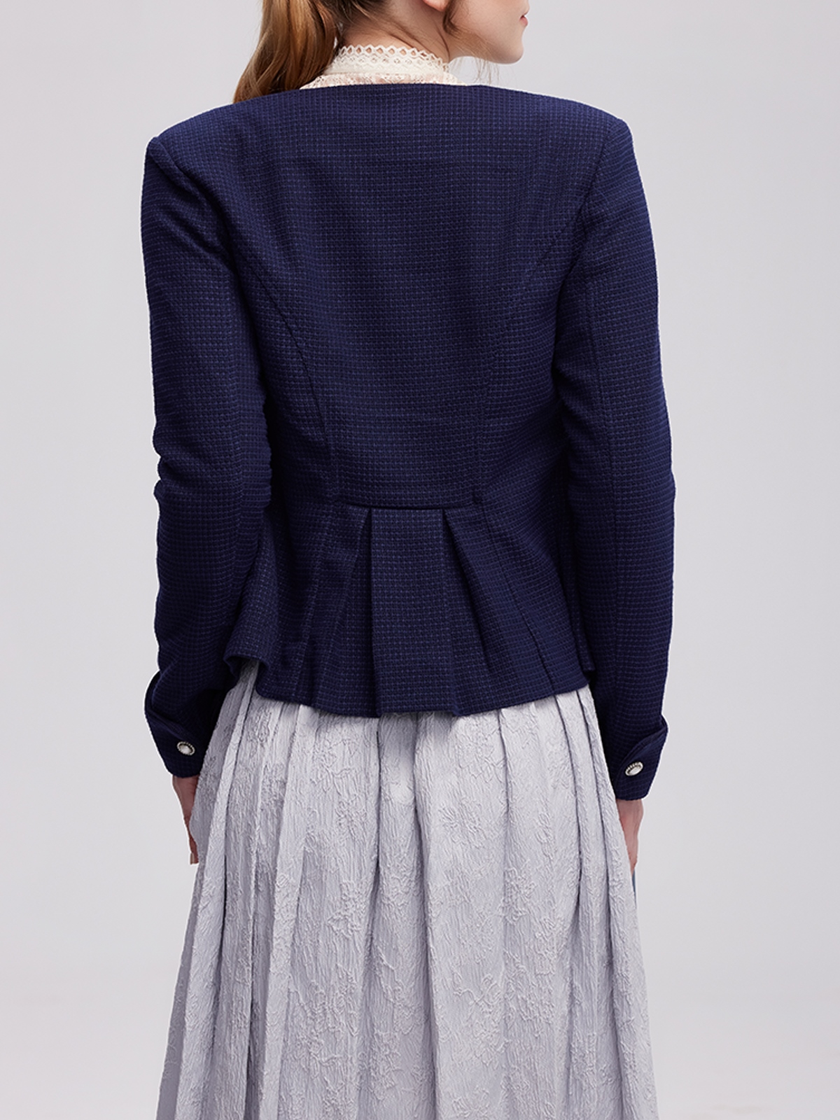 Einfarbiges Dirndl in Blau
