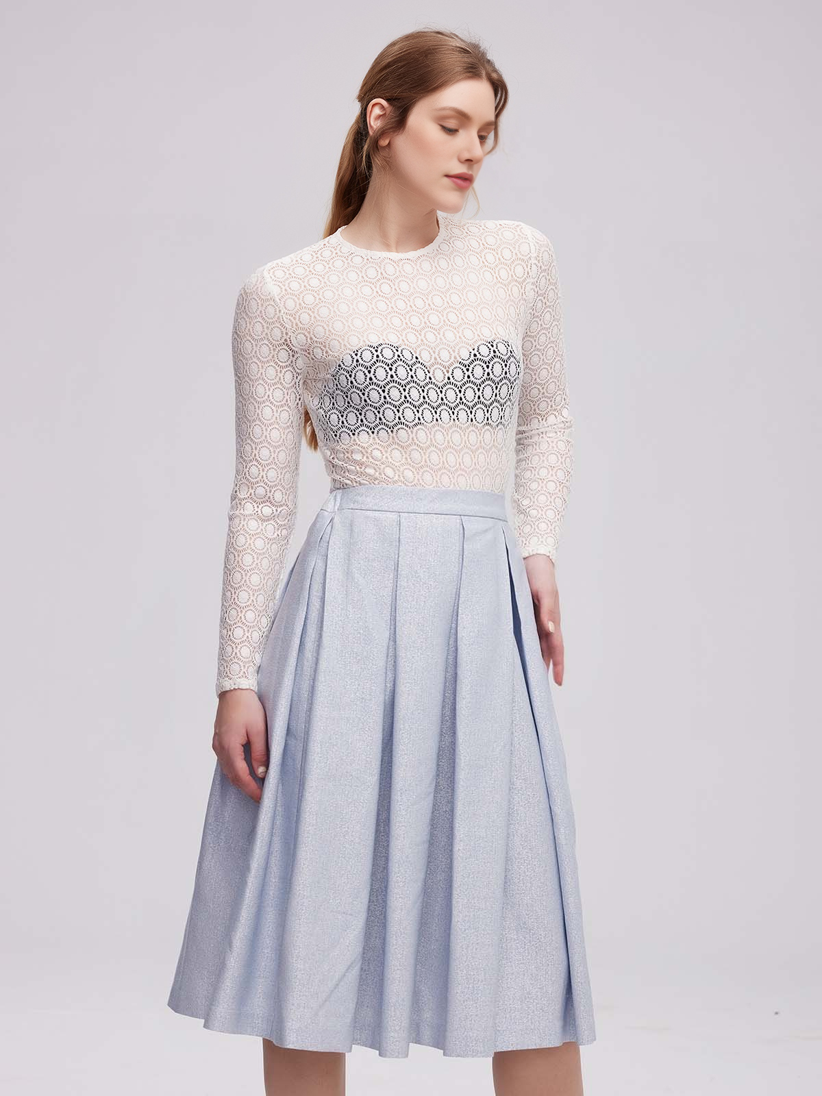Dirndlbluse langarm schwarz